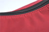 Authentic BURBERRY BLUE LABEL Check Shoulder Bag Purse Nylon Leather Red J0628