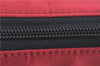 Authentic BURBERRY BLUE LABEL Check Shoulder Bag Purse Nylon Leather Red J0628