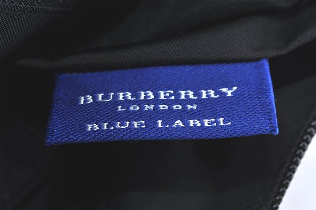 Authentic BURBERRY BLUE LABEL Check Shoulder Bag Purse Nylon Leather Red J0628