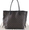Authentic Louis Vuitton Damier Neverfull MM Shoulder Tote Bag N41358 LV J0799