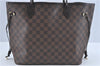 Authentic Louis Vuitton Damier Neverfull MM Shoulder Tote Bag N41358 LV J0799
