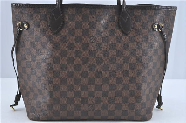 Authentic Louis Vuitton Damier Neverfull MM Shoulder Tote Bag N41358 LV J0799