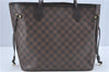 Authentic Louis Vuitton Damier Neverfull MM Shoulder Tote Bag N41358 LV J0799