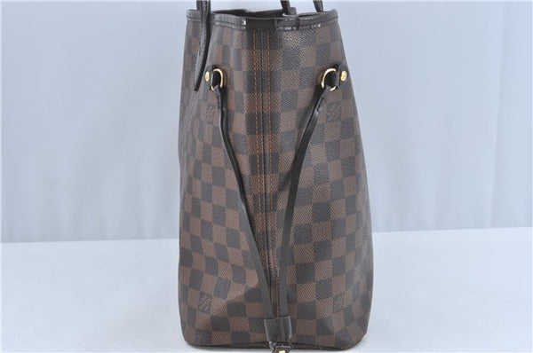 Authentic Louis Vuitton Damier Neverfull MM Shoulder Tote Bag N41358 LV J0799