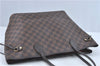 Authentic Louis Vuitton Damier Neverfull MM Shoulder Tote Bag N41358 LV J0799
