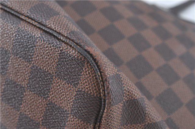 Authentic Louis Vuitton Damier Neverfull MM Shoulder Tote Bag N41358 LV J0799