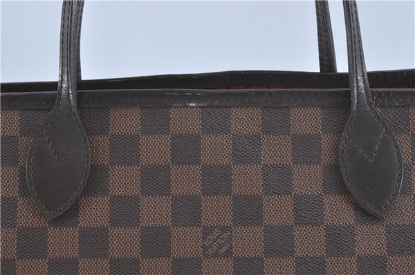 Authentic Louis Vuitton Damier Neverfull MM Shoulder Tote Bag N41358 LV J0799
