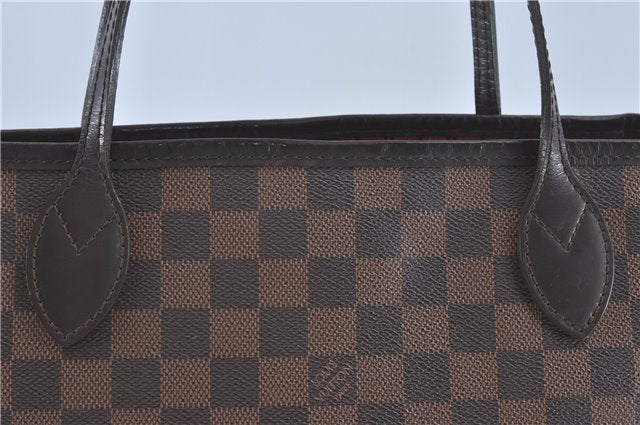 Authentic Louis Vuitton Damier Neverfull MM Shoulder Tote Bag N41358 LV J0799