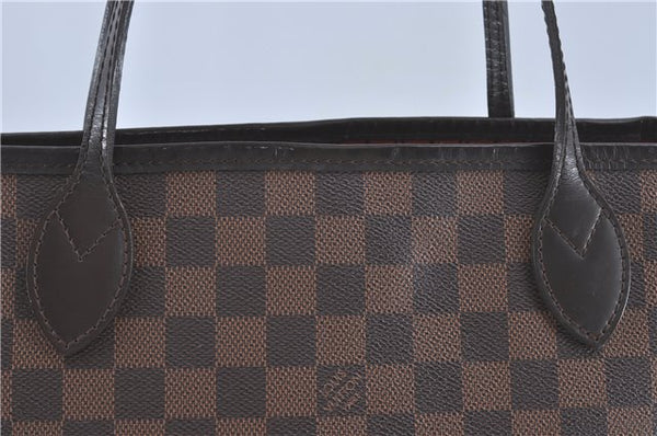 Authentic Louis Vuitton Damier Neverfull MM Shoulder Tote Bag N41358 LV J0799