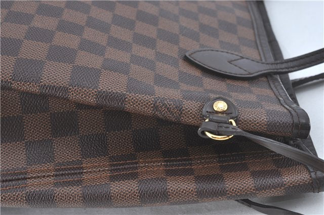 Authentic Louis Vuitton Damier Neverfull MM Shoulder Tote Bag N41358 LV J0799