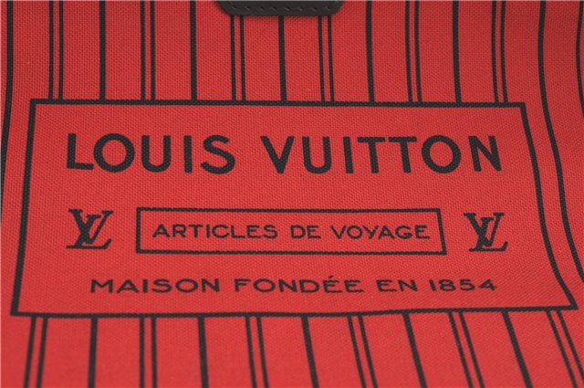 Authentic Louis Vuitton Damier Neverfull MM Shoulder Tote Bag N41358 LV J0799