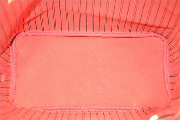 Authentic Louis Vuitton Damier Neverfull MM Shoulder Tote Bag N41358 LV J0799