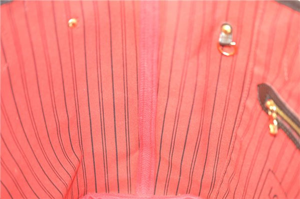 Authentic Louis Vuitton Damier Neverfull MM Shoulder Tote Bag N41358 LV J0799