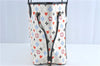 Auth Louis Vuitton Game On Neverfull MM Tote Bag White Black M57462 LV J0817