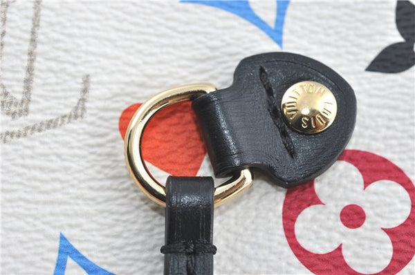 Auth Louis Vuitton Game On Neverfull MM Tote Bag White Black M57462 LV J0817