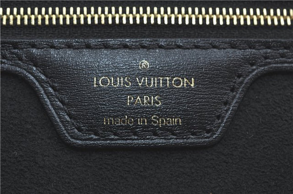 Auth Louis Vuitton Game On Neverfull MM Tote Bag White Black M57462 LV J0817