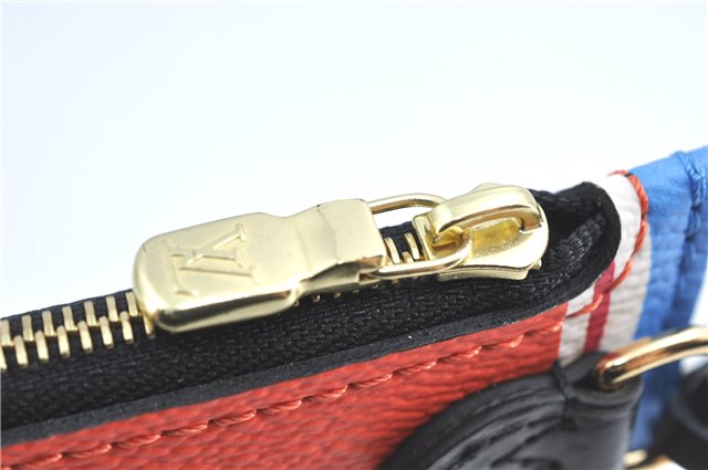 Auth Louis Vuitton Game On Neverfull MM Tote Bag White Black M57462 LV J0817