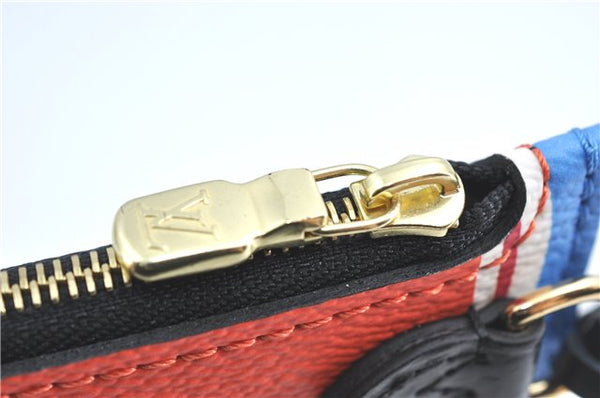 Auth Louis Vuitton Game On Neverfull MM Tote Bag White Black M57462 LV J0817