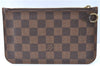 Authentic Louis Vuitton Damier Neverfull Pouch Purse Clutch Bag LV J1068
