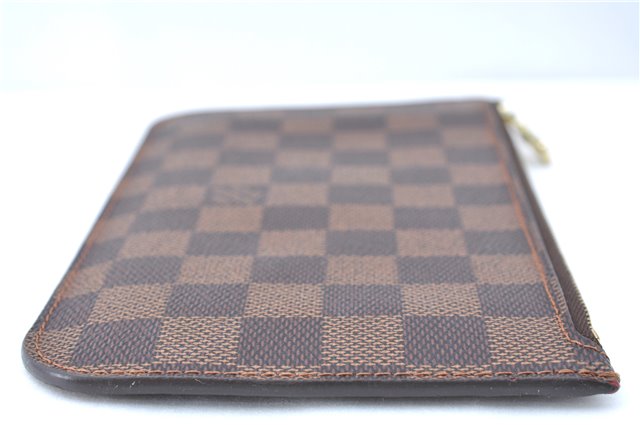 Authentic Louis Vuitton Damier Neverfull Pouch Purse Clutch Bag LV J1068