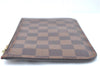 Authentic Louis Vuitton Damier Neverfull Pouch Purse Clutch Bag LV J1068