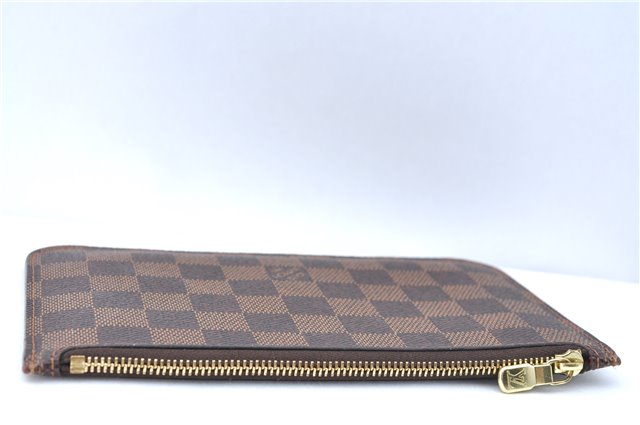 Authentic Louis Vuitton Damier Neverfull Pouch Purse Clutch Bag LV J1068