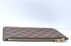 Authentic Louis Vuitton Damier Neverfull Pouch Purse Clutch Bag LV J1068