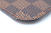 Authentic Louis Vuitton Damier Neverfull Pouch Purse Clutch Bag LV J1068
