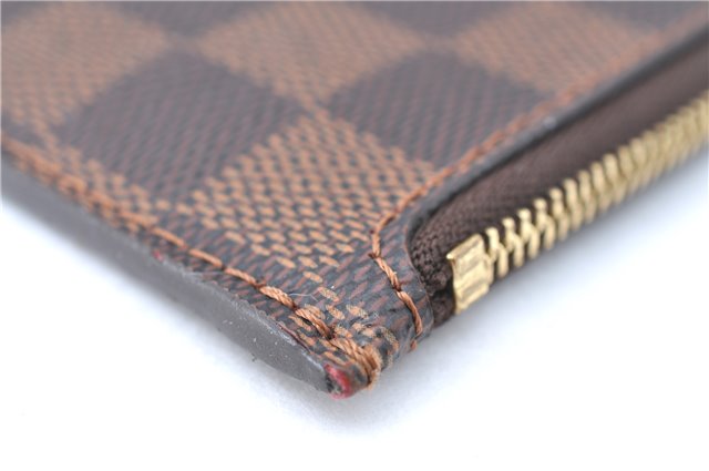 Authentic Louis Vuitton Damier Neverfull Pouch Purse Clutch Bag LV J1068