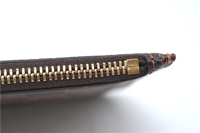 Authentic Louis Vuitton Damier Neverfull Pouch Purse Clutch Bag LV J1068