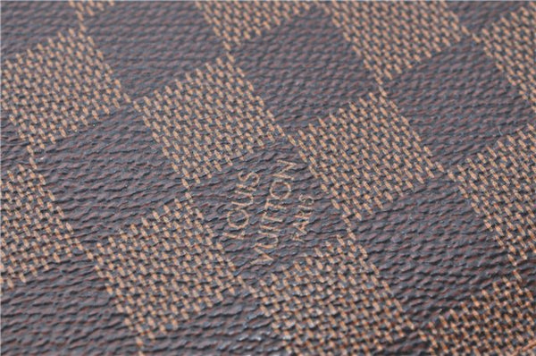 Authentic Louis Vuitton Damier Neverfull Pouch Purse Clutch Bag LV J1068