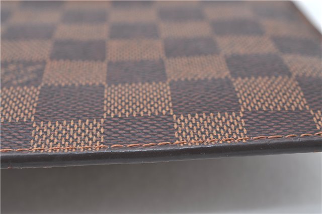 Authentic Louis Vuitton Damier Neverfull Pouch Purse Clutch Bag LV J1068