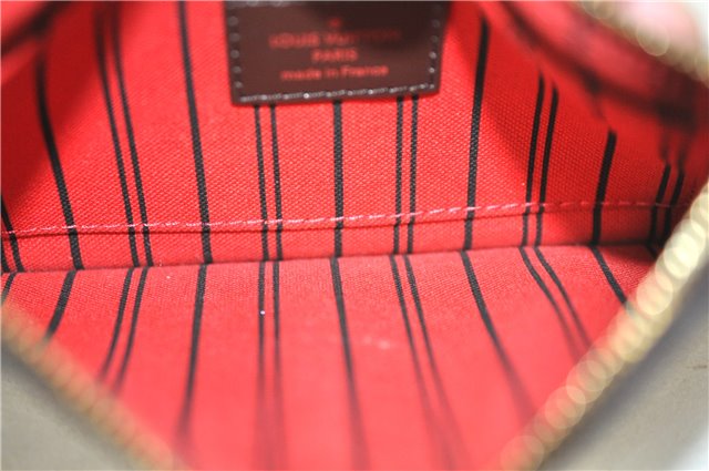 Authentic Louis Vuitton Damier Neverfull Pouch Purse Clutch Bag LV J1068