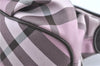 Authentic BURBERRY BLUE LABEL Check Shoulder Hand Bag Canvas Leather Pink J1355