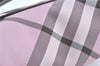 Authentic BURBERRY BLUE LABEL Check Shoulder Hand Bag Canvas Leather Pink J1355