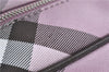 Authentic BURBERRY BLUE LABEL Check Shoulder Hand Bag Canvas Leather Pink J1355