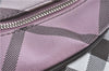 Authentic BURBERRY BLUE LABEL Check Shoulder Hand Bag Canvas Leather Pink J1355
