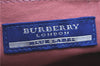 Authentic BURBERRY BLUE LABEL Check Shoulder Hand Bag Canvas Leather Pink J1355