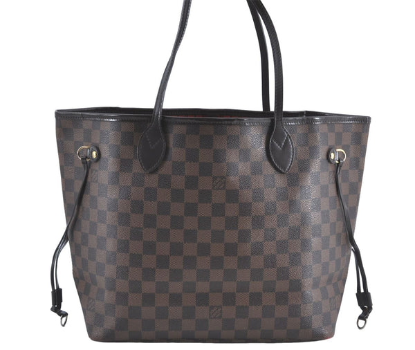 Authentic Louis Vuitton Damier Neverfull MM Shoulder Tote Bag N41358 LV J1397