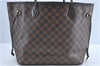 Authentic Louis Vuitton Damier Neverfull MM Shoulder Tote Bag N51105 LV J1420
