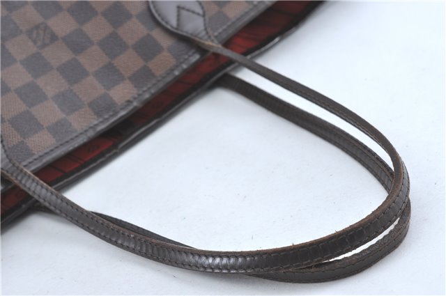 Authentic Louis Vuitton Damier Neverfull MM Shoulder Tote Bag N51105 LV J1420