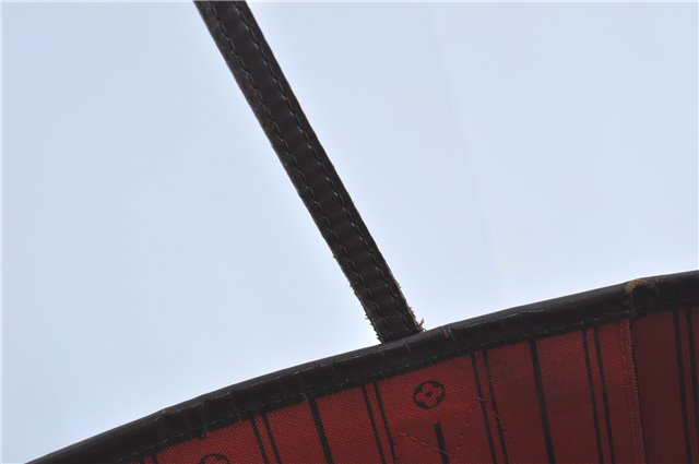 Authentic Louis Vuitton Damier Neverfull MM Shoulder Tote Bag N51105 LV J1420