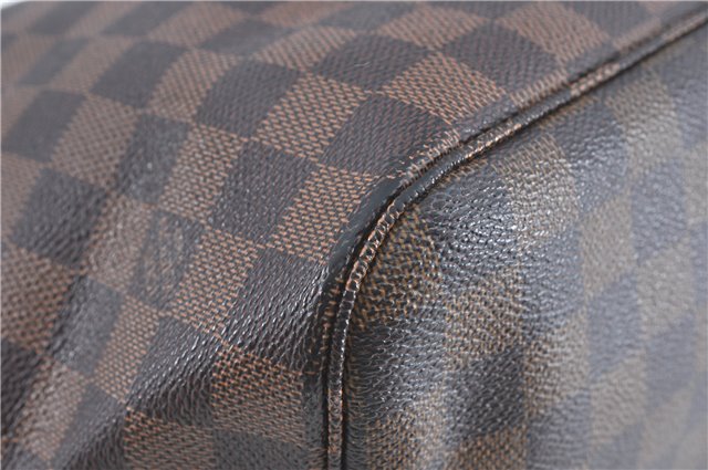 Authentic Louis Vuitton Damier Neverfull MM Shoulder Tote Bag N51105 LV J1420