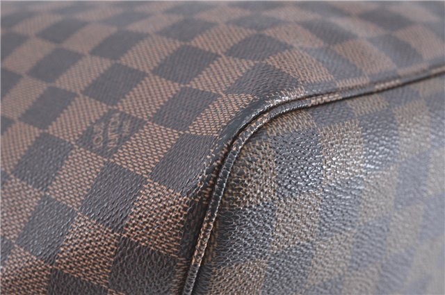 Authentic Louis Vuitton Damier Neverfull MM Shoulder Tote Bag N51105 LV J1420