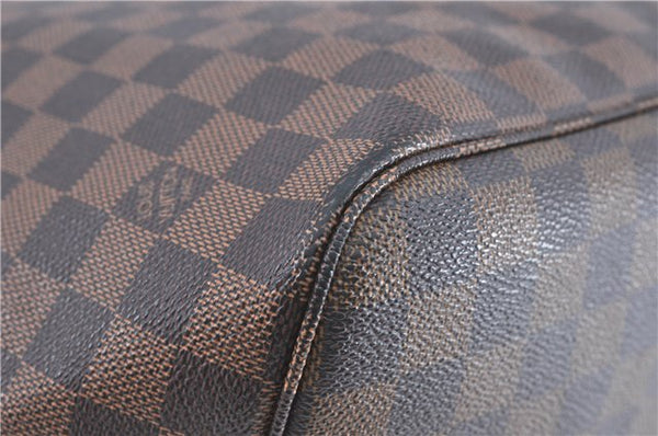 Authentic Louis Vuitton Damier Neverfull MM Shoulder Tote Bag N51105 LV J1420