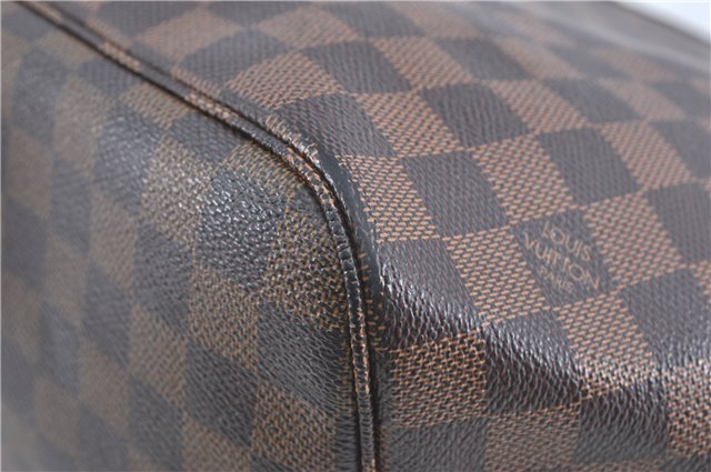 Authentic Louis Vuitton Damier Neverfull MM Shoulder Tote Bag N51105 LV J1420