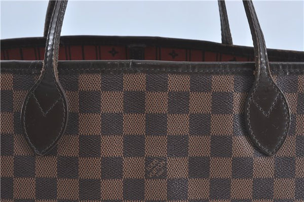 Authentic Louis Vuitton Damier Neverfull MM Shoulder Tote Bag N51105 LV J1420