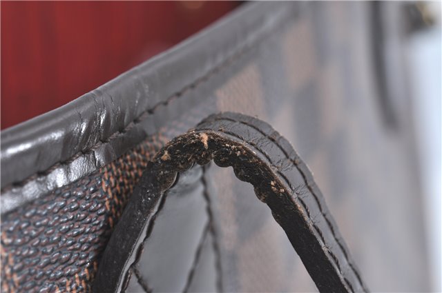 Authentic Louis Vuitton Damier Neverfull MM Shoulder Tote Bag N51105 LV J1420