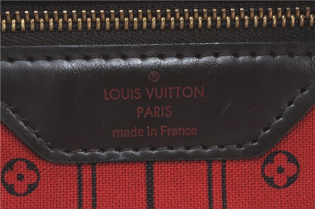 Authentic Louis Vuitton Damier Neverfull MM Shoulder Tote Bag N51105 LV J1420