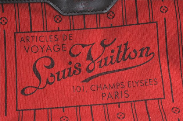 Authentic Louis Vuitton Damier Neverfull MM Shoulder Tote Bag N51105 LV J1420